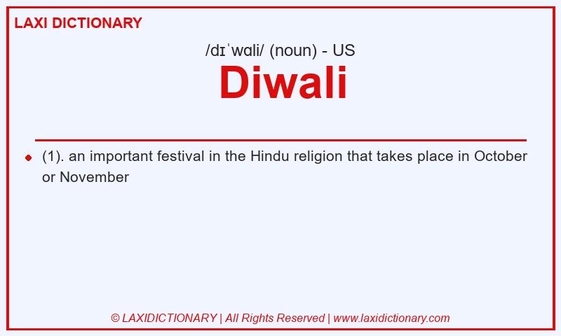 Definition Diwali in American English