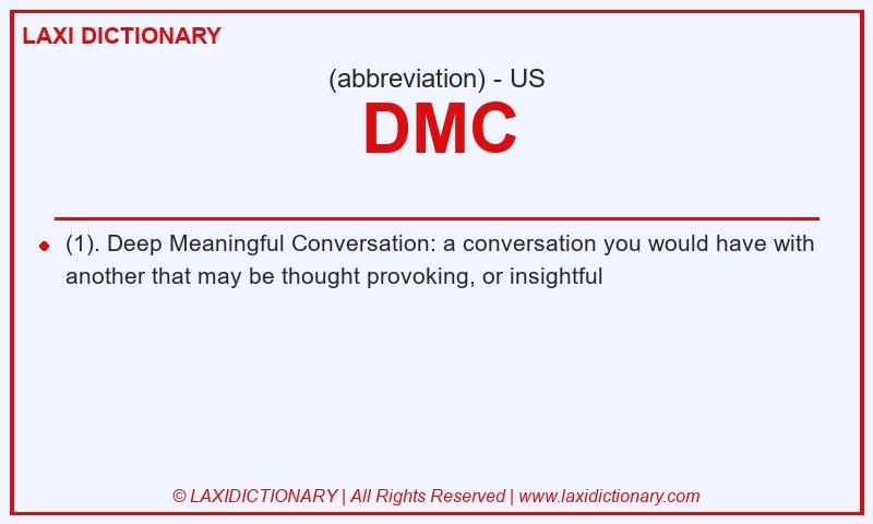 Definition DMC in American English