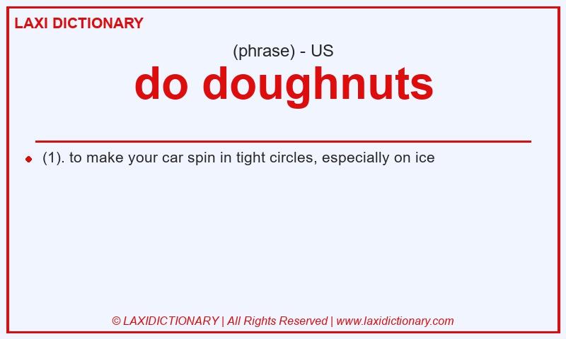 Definition do doughnuts in American English