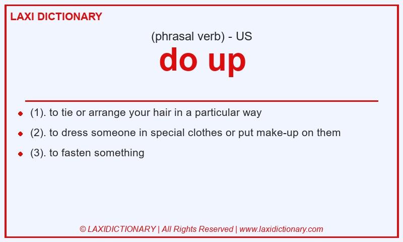 Definition do up in American English