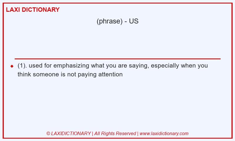 Definition in American English