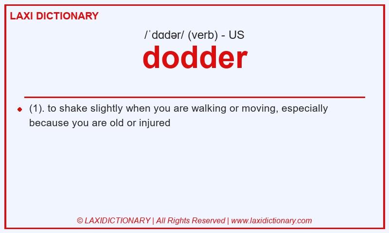 Definition dodder in American English