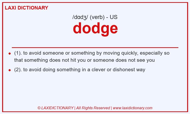Definition dodge in American English