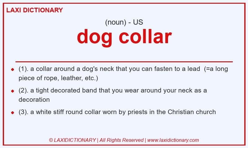 Definition dog collar in American English