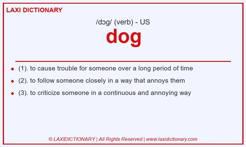 Definition dog in American English