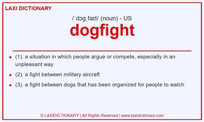 Definition dogfight in American English