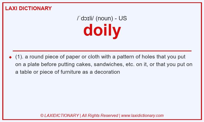 Definition doily in American English