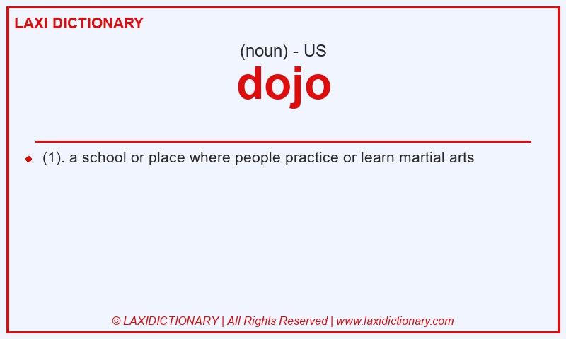 Definition dojo in American English
