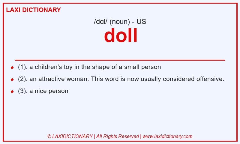 Definition doll in American English