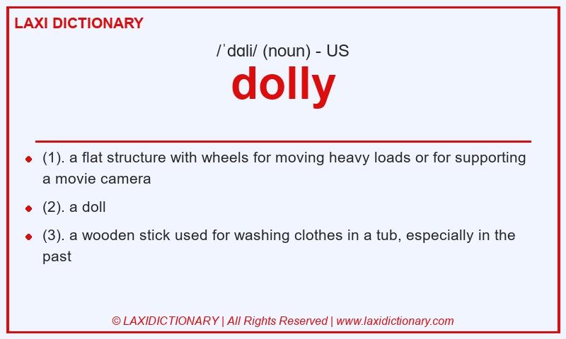 Definition dolly in American English