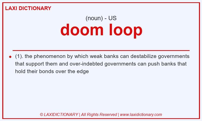 Definition doom loop in American English