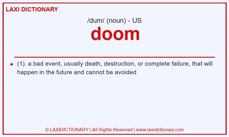Definition doom in American English