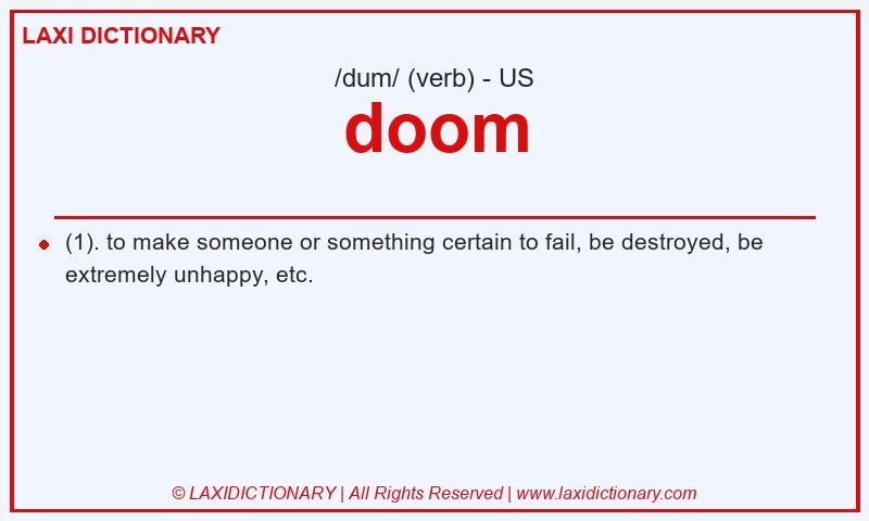 Definition doom in American English