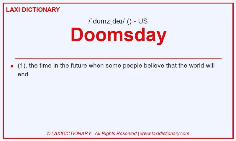 Definition Doomsday in American English