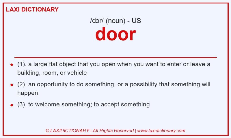 Definition door in American English