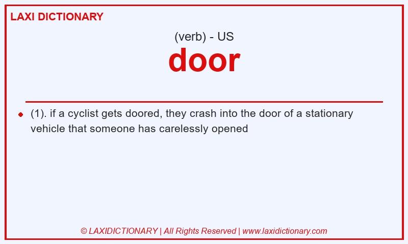 Definition door in American English