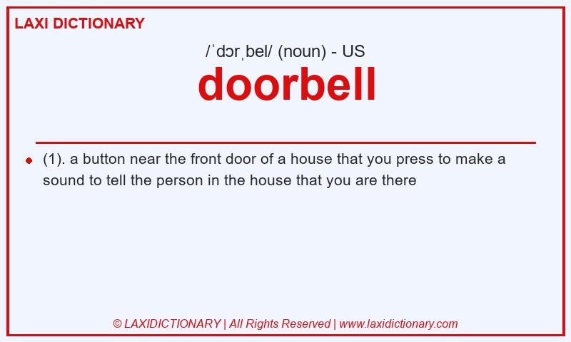 Definition doorbell in American English