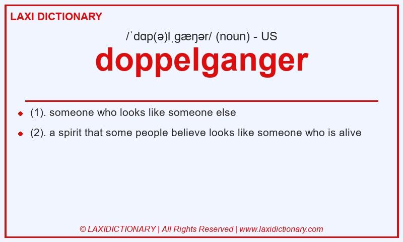 Definition doppelganger in American English