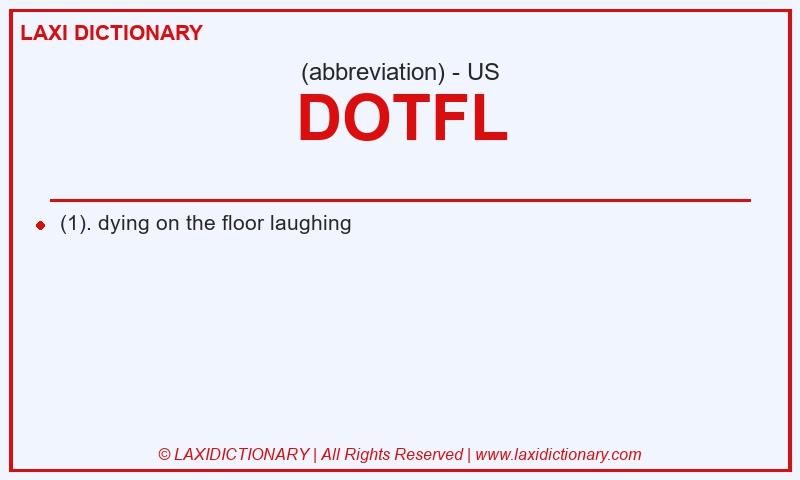 Definition DOTFL in American English