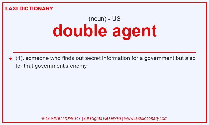 Definition double agent in American English