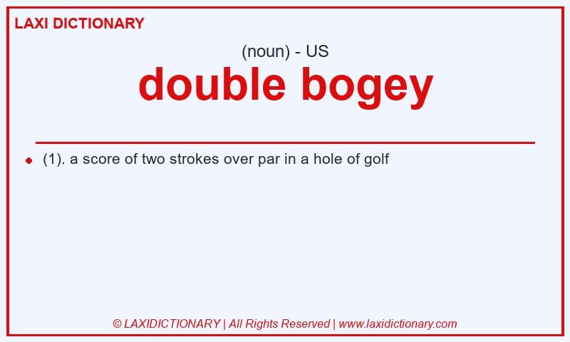 Definition double bogey in American English