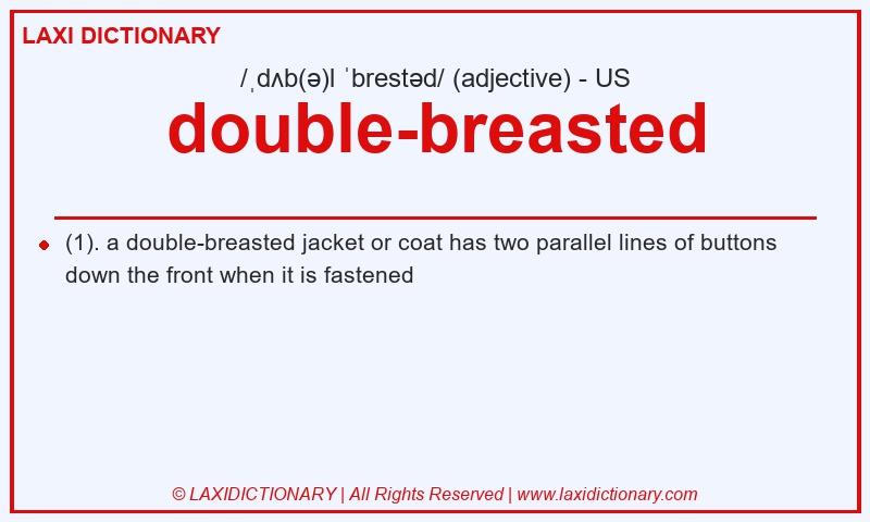 Definition double-breasted in American English