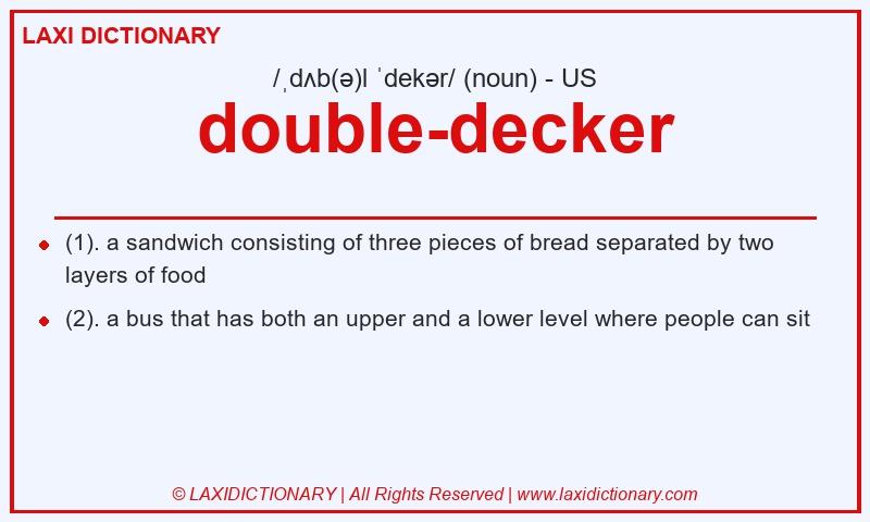 Definition double-decker in American English
