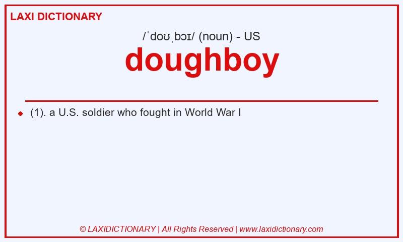 Definition doughboy in American English