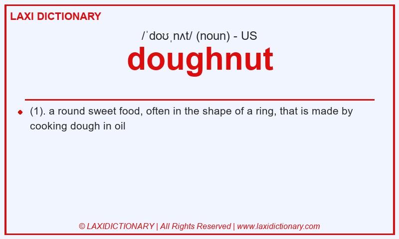 Definition doughnut in American English