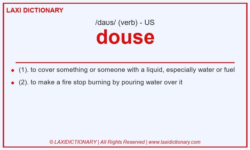 Definition douse in American English