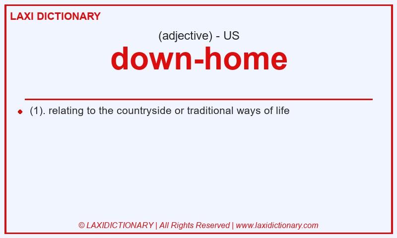 Definition down-home in American English