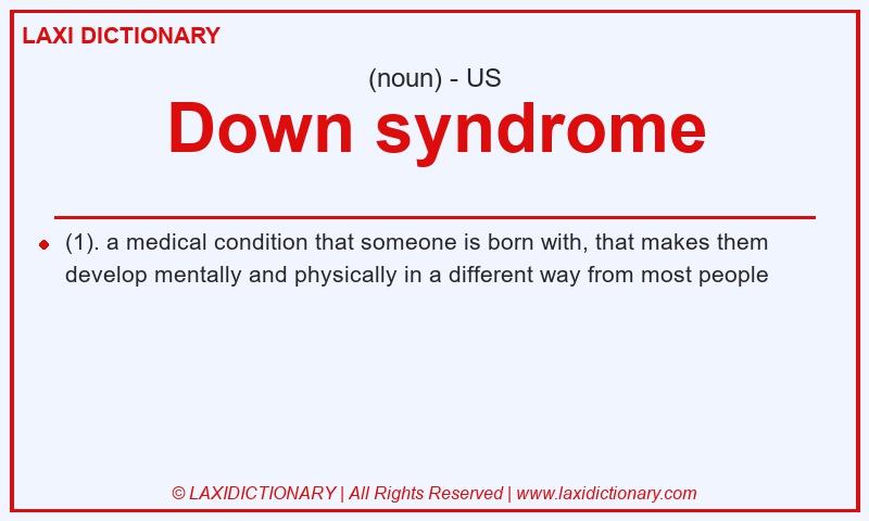 Definition Down syndrome in American English