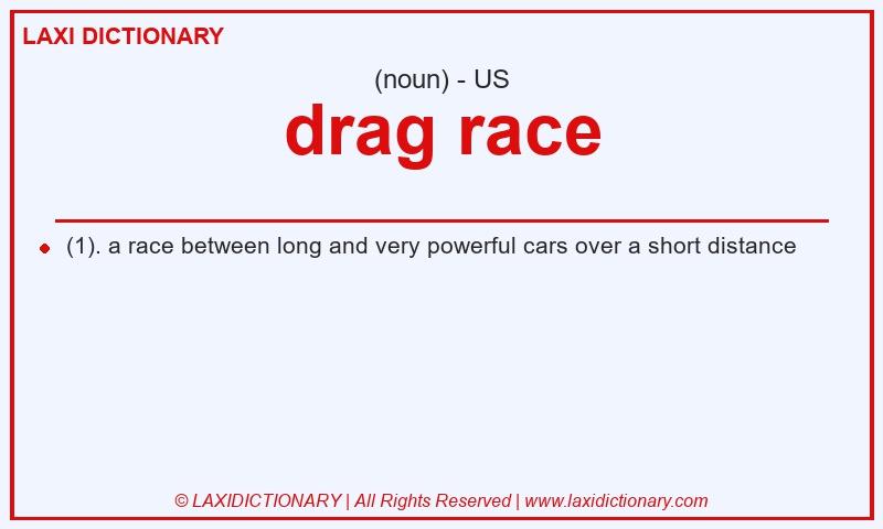 Definition drag race in American English