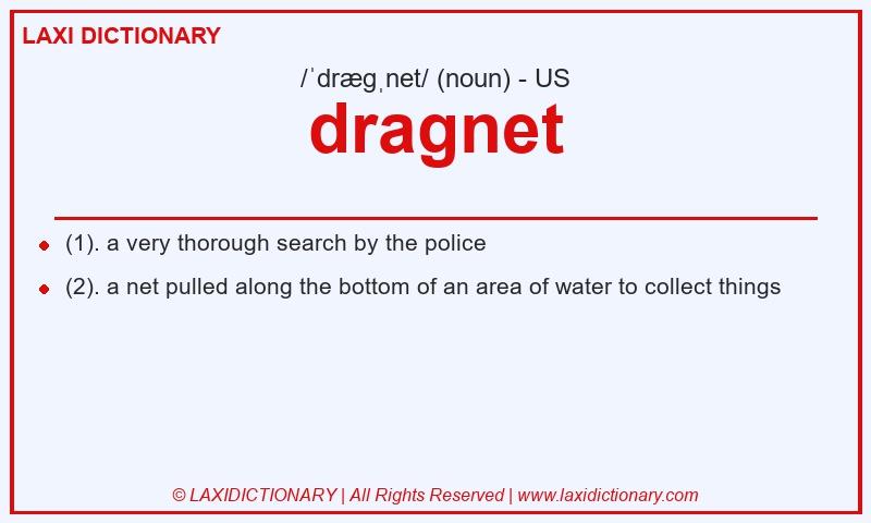 Definition dragnet in American English