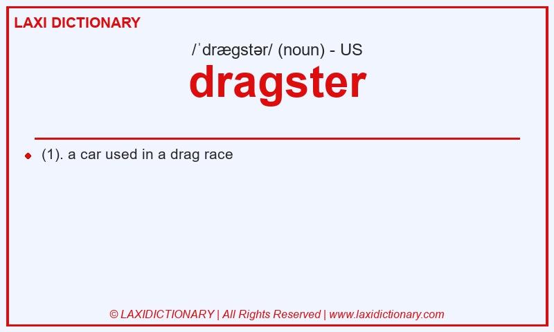Definition dragster in American English