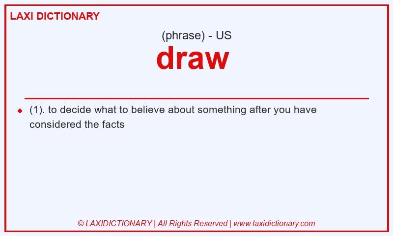 Definition draw  in American English