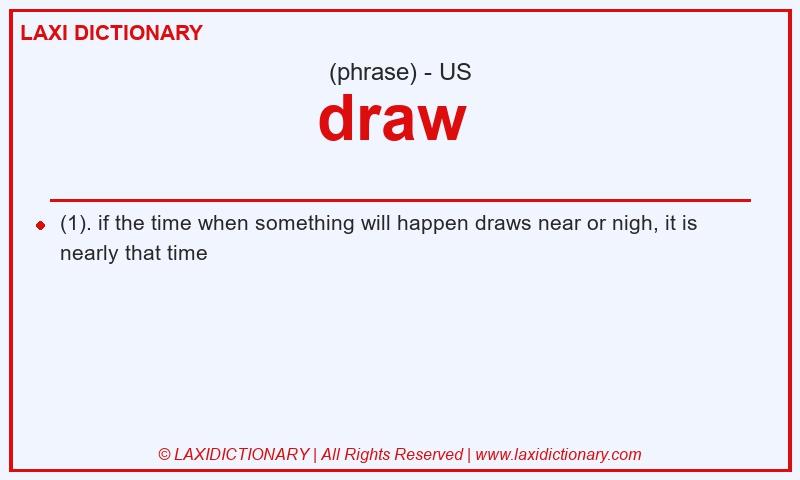Definition draw  in American English
