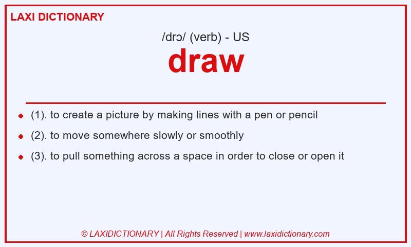 Definition draw in American English