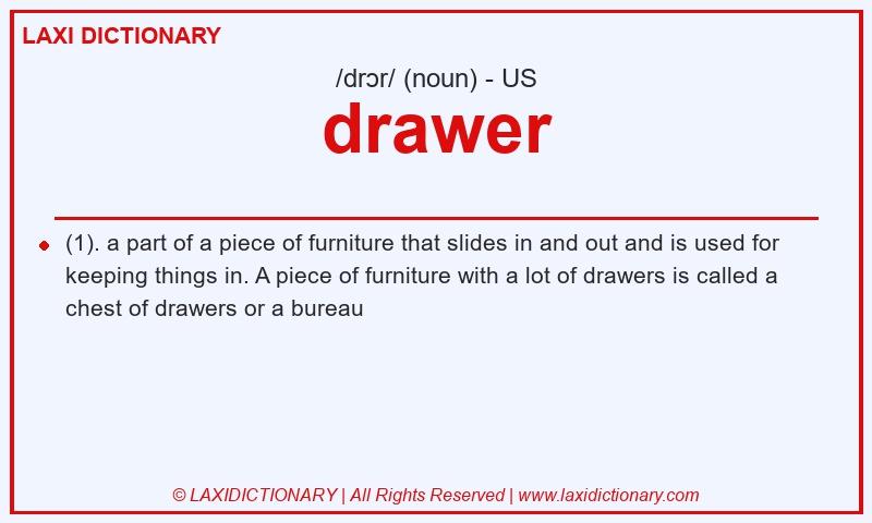 Definition drawer in American English