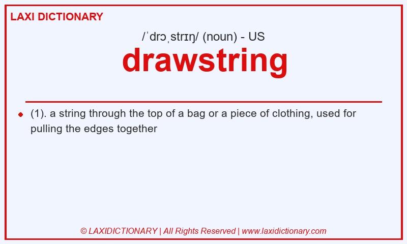 Definition drawstring in American English