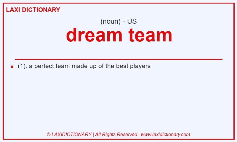 Definition dream team in American English