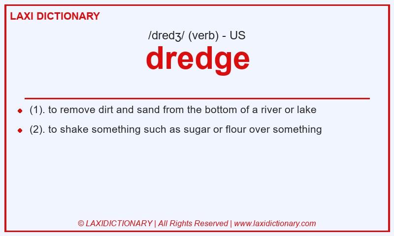 Definition dredge in American English