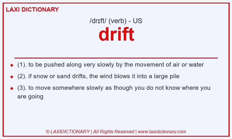 Definition drift in American English