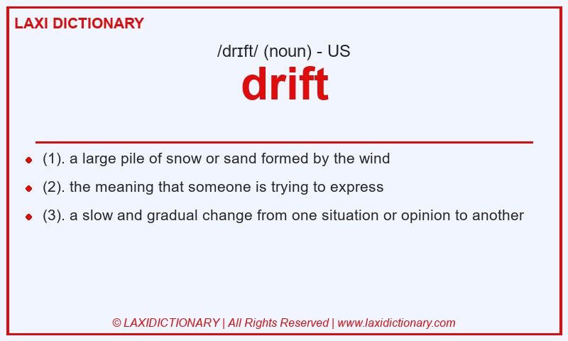 Definition drift in American English