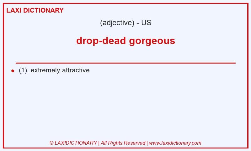 Definition drop-dead gorgeous in American English