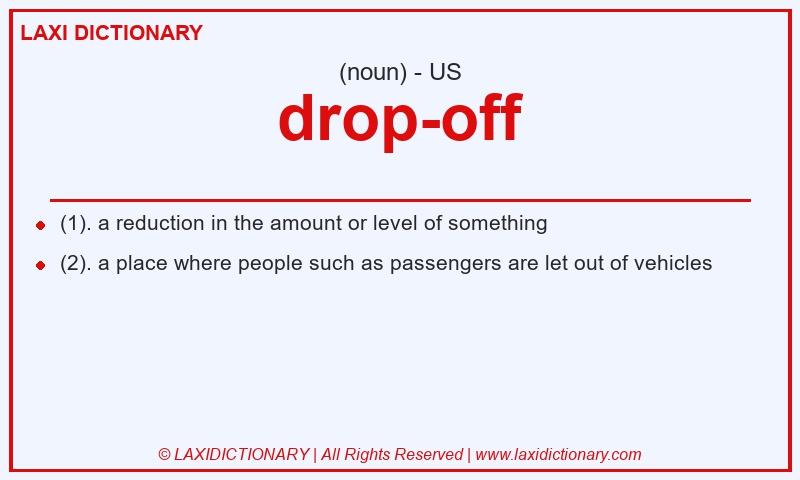 Definition drop-off in American English