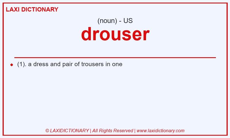 Definition drouser in American English