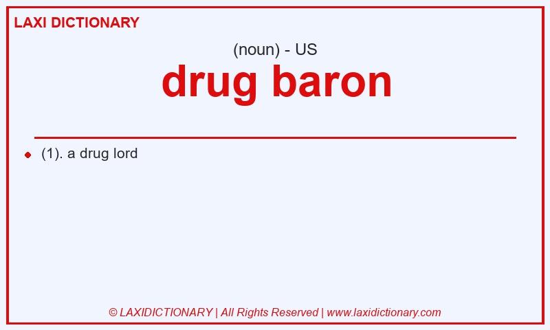 Definition drug baron in American English