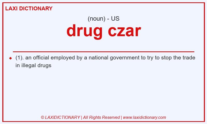 Definition drug czar in American English