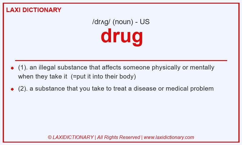 Definition drug in American English